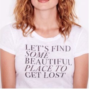 Sundry “Let’s Find Some Beautiful Place to Get Lost” t-shirt. Sz Small.